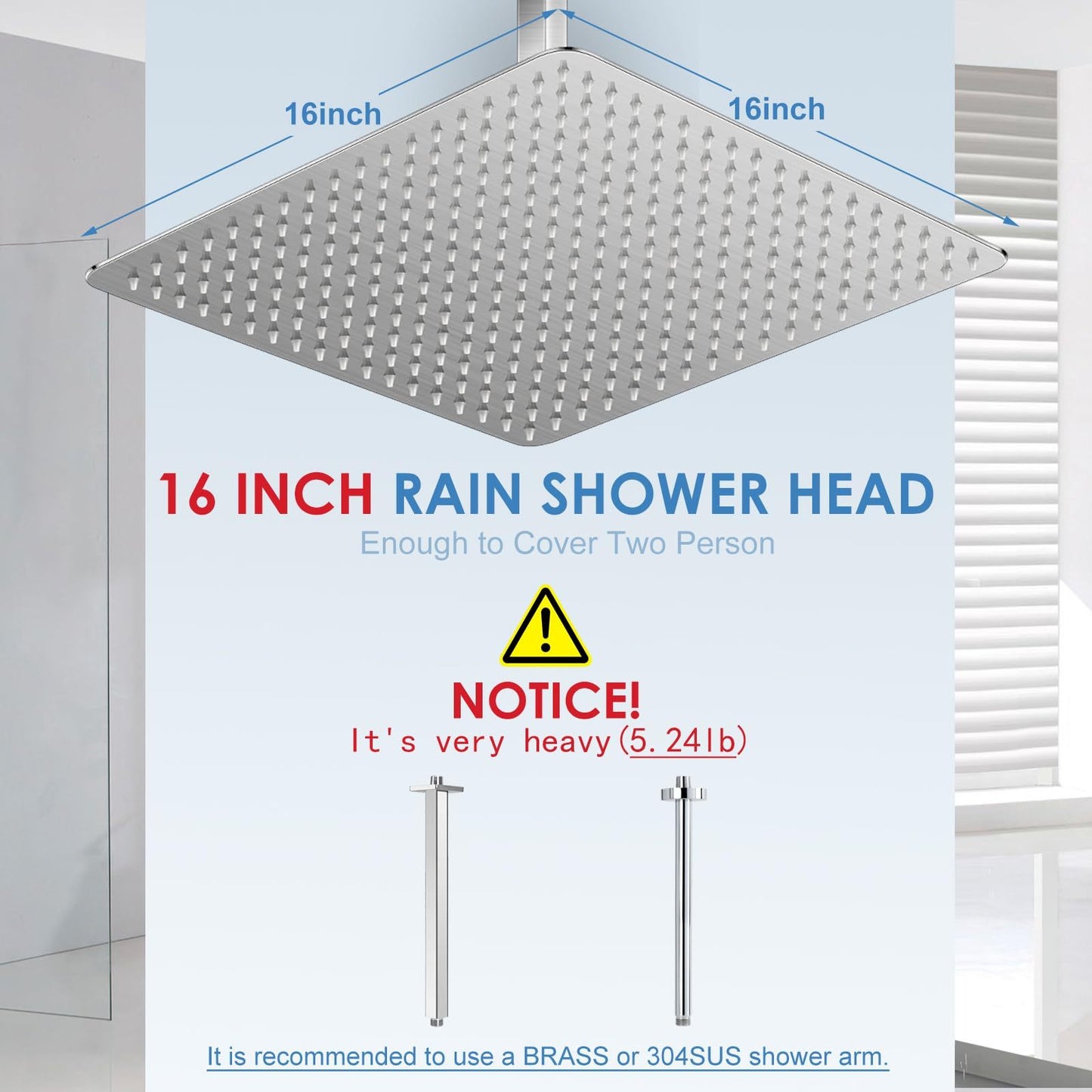 Stainless Steel Top Shower Head