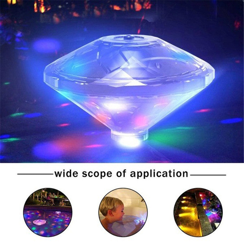 LED Diamond Waterproof Bathtub Pool Shower Light