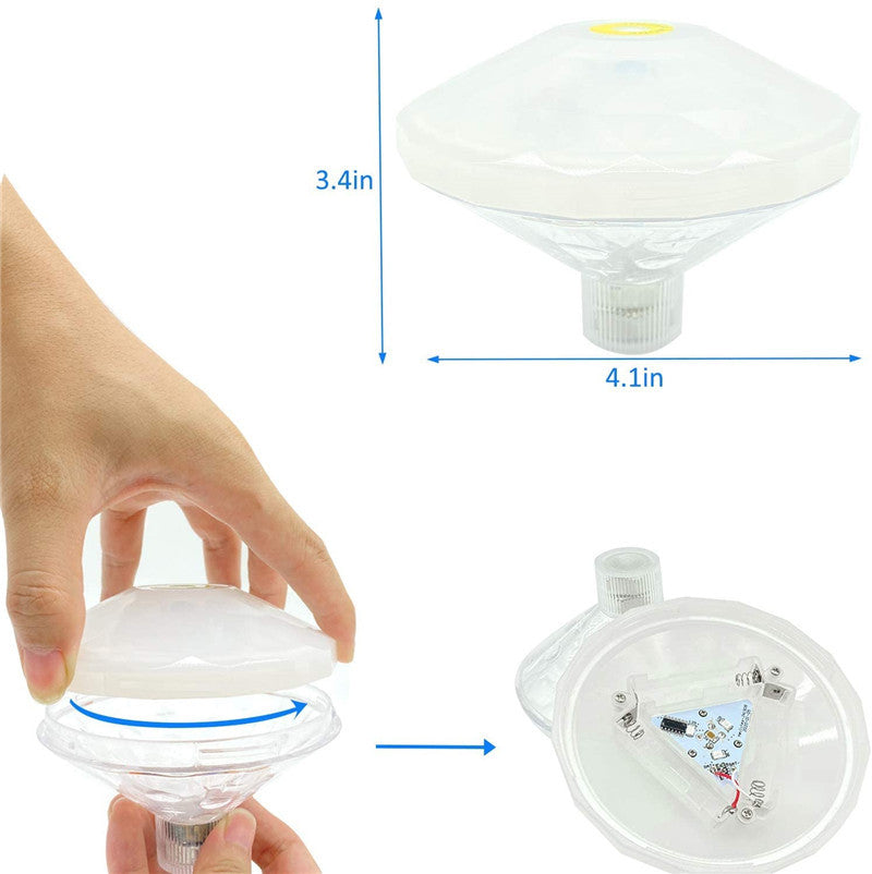 LED Diamond Waterproof Bathtub Pool Shower Light