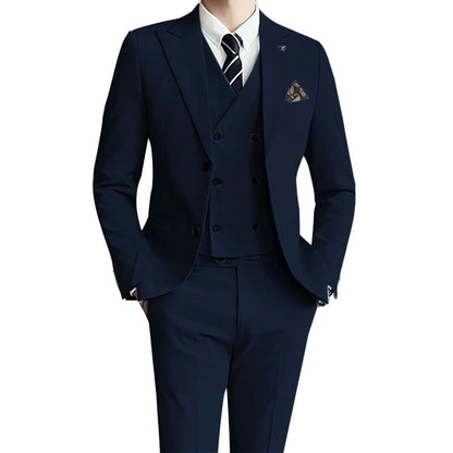 Men's Suit Set Three-Piece Suit Formal Wear