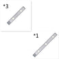 Motion Sensor Lamp Under The Cabinet Dimmable Cabinet Lamp Rechargeable Magnetic Suction Installation Kitchen Night Light Wardrobe Lamp