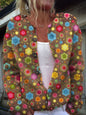 Women's Cartoon Pattern Christmas Printed Cardigan