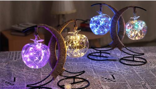 LED creative hand rope rattan ball copper wire lamp lamp room bedroom decoration lamp Christmas lamp light night lamp
