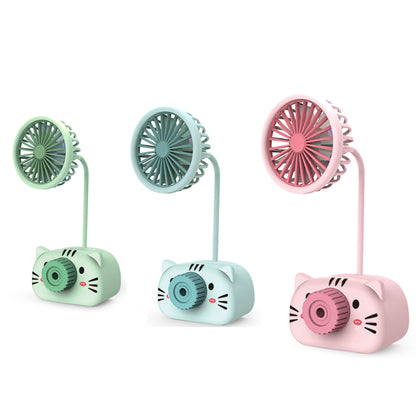 Portable Mini Fan Cartoon Piggy Bear USB Powered Table Fan Desktop Fan Cute Desktop Cooling Fan for Home Office Air Cooling Fan
