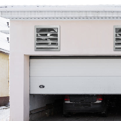 24 Shutter Exhaust Fan, High-speed 3320 CFM, Aluminum Wall Mount Attic Fan With AC-motor, Ventilation And Cooling For Greenhouses, Garages, Sheds, Shops, FCC