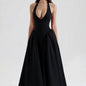 Women's Elegant V-neck Sexy White Party Dress