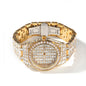 Mens Quartz Casual Round Hip Hop Sports Watch