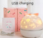 Star Moon Starry Sky Projector LED Night Light for Children Bedroom Decor Remote Control Rotating Baby Flashing Projection Lamp