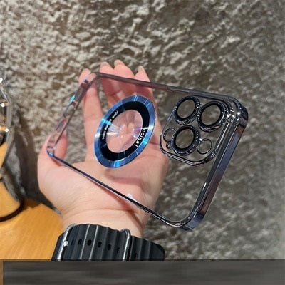 Magnifier Leakage Label Magnetic Suction Phone Case