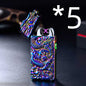 Rechargeable lighter creative metal windproof cigarette lighter