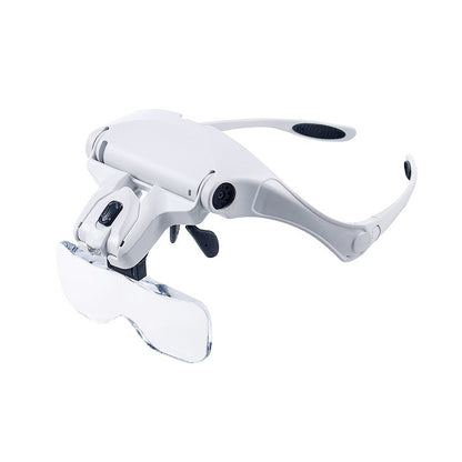 Chuda Head-mounted Illuminated Reading Multi-lens Replacement LED Magnifier
