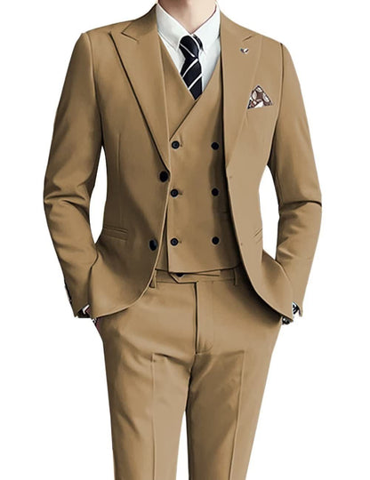 Men's Suit Set Three-Piece Suit Formal Wear