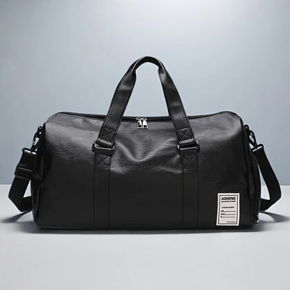 Sport Fitness Bag, Travel Bag, Black Stylish Business Travel Bag, Separate Shoe Depot, Zip Off, For Gym, Sport, Travel, Waterproof