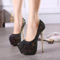 Women's Large Size Cross-dressing Sexy Men's Anti-string High Heels 16cm Women's Shoes