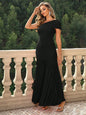 New Women's Solid Color Slim-fit Oblique Shoulder Dress