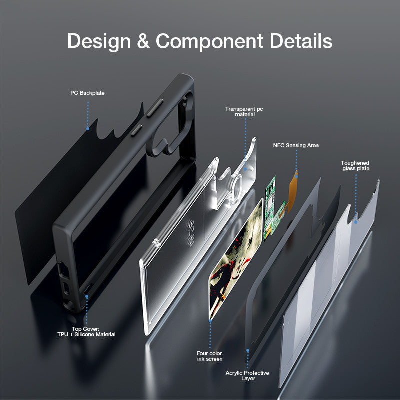 Four-color NFC E-ink Screen Phone Case Applicable S24plus